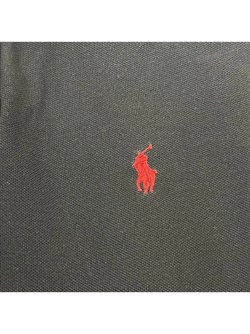 Polo Shirt Mens L Black Red Pony Ralph Lauren Short Sleeves Golf Custom Fit